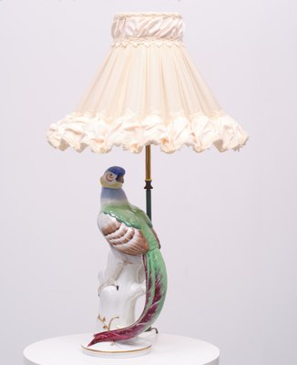 Porcelain Pheasant Table Lamp, Germany, 1950s-GCG-1325718