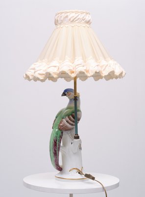 Porcelain Pheasant Table Lamp, Germany, 1950s-GCG-1325718