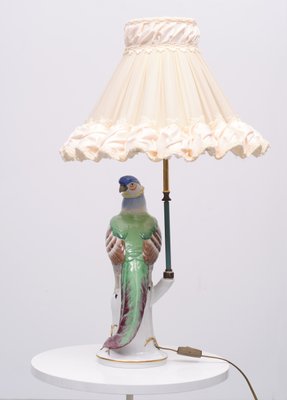 Porcelain Pheasant Table Lamp, Germany, 1950s-GCG-1325718