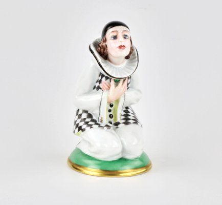 Porcelain Pierrot Figurine from Hackefors-WMV-1127290