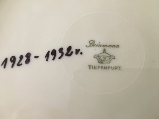 Porcelain Plate from Steinmann Tiefenfurt, 1920s-WQQ-659995