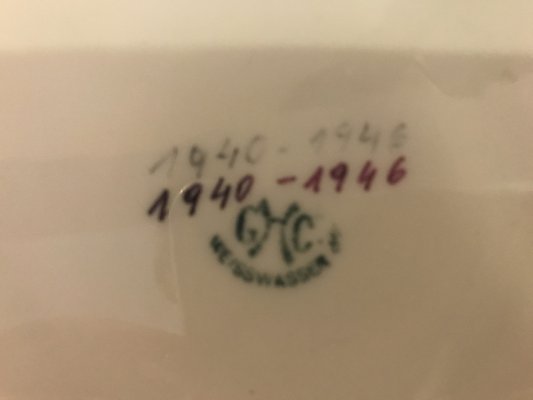 Porcelain Plate from Weisswasser GCH, 1940s-WQQ-1133235