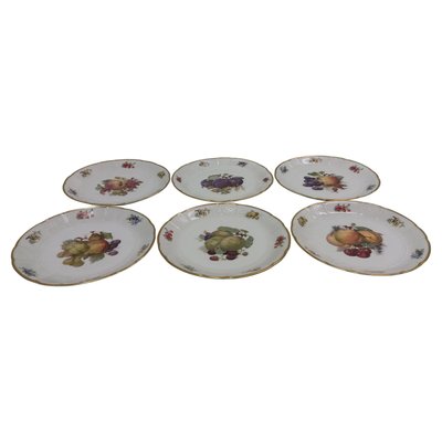 Porcelain Plates from Rozental, Czechoslovakia, Set of 6-TZ-1017885