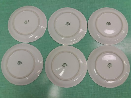 Porcelain Plates from Rozental, Czechoslovakia, Set of 6-TZ-1017885