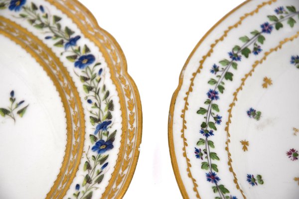 Porcelain Plates, Saxony, 19th Century, Set of 2-ZCI-1770038