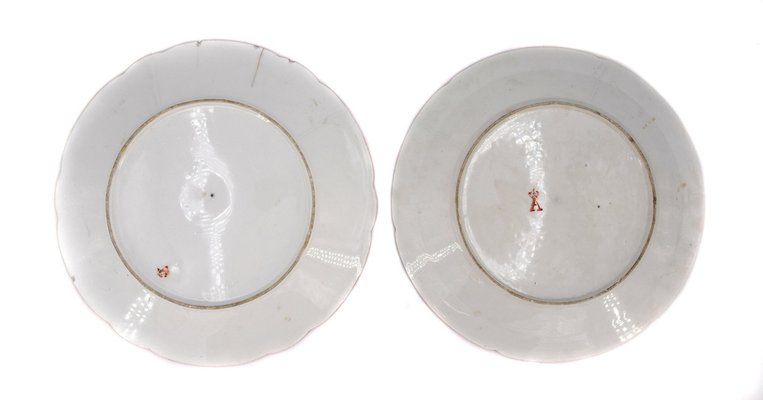 Porcelain Plates, Saxony, 19th Century, Set of 2-ZCI-1770038