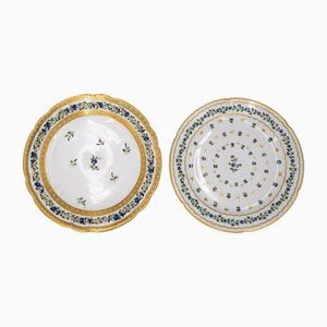 Porcelain Plates, Saxony, 19th Century, Set of 2-ZCI-1770038