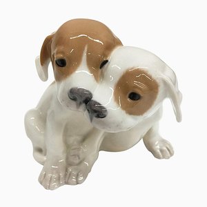 Porcelain Pointer Puppies Figurine from Royal Copenhagen Denmark, 1889-1922-UCH-1224606