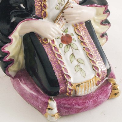 Porcelain Polychrome Statue by Vieira De Castro, 1920s-NJV-853157