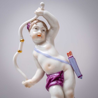 Porcelain Putti of Diana and Hermes from Nymphenburg, Early 20th Century, Set of 2-VEI-2022786