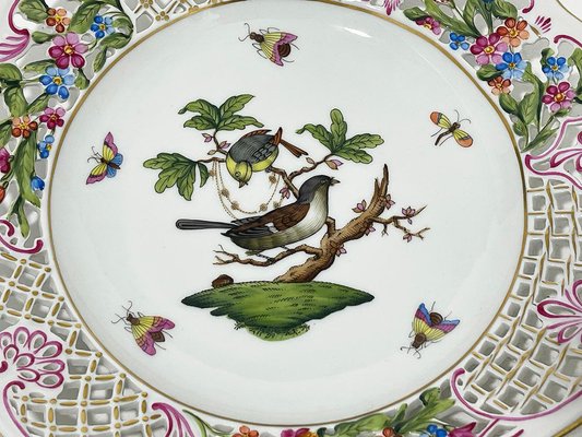 Porcelain Rotschild Wall Decoration Plates from Herend Hungary, Set of 3-UCH-1704929