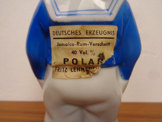 Porcelain Sailor Rum Bottle from Lehment, Germany, 1950s-RDW-1816557