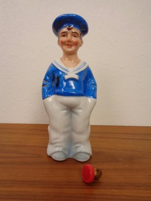 Porcelain Sailor Rum Bottle from Lehment, Germany, 1950s-RDW-1816557