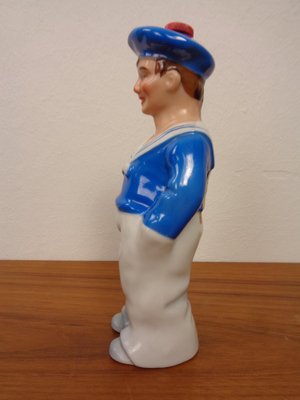 Porcelain Sailor Rum Bottle from Lehment, Germany, 1950s-RDW-1816557