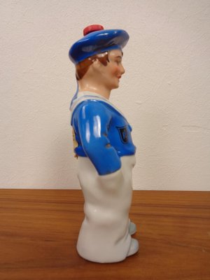 Porcelain Sailor Rum Bottle from Lehment, Germany, 1950s-RDW-1816557