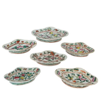 Porcelain Saucers, Set of 6-VMM-1323228