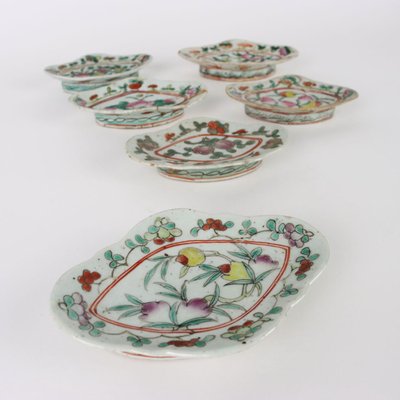 Porcelain Saucers, Set of 6-VMM-1323228