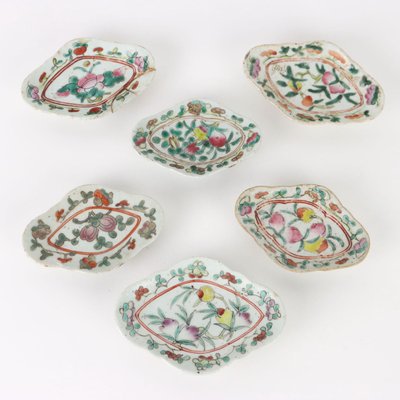 Porcelain Saucers, Set of 6-VMM-1323228