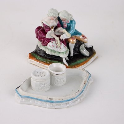 Porcelain Scene Inkwell the Paris, 1860s-VMM-2033295