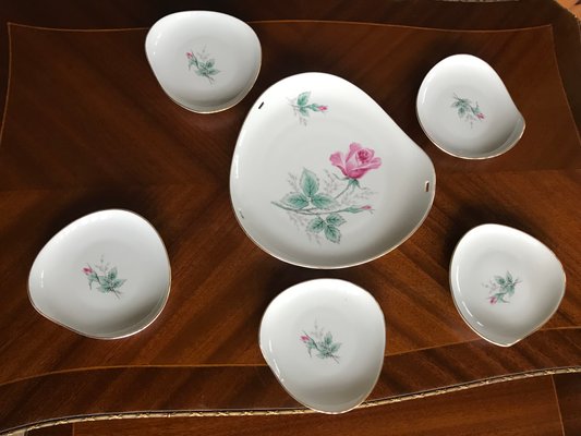 Porcelain Set from Hertel-Jacob Bavaria, 1940s, Set of 6-WQQ-1719121