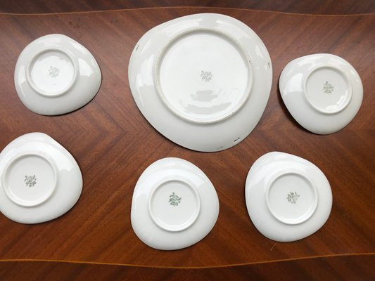 Porcelain Set from Hertel-Jacob Bavaria, 1940s, Set of 6-WQQ-1719121