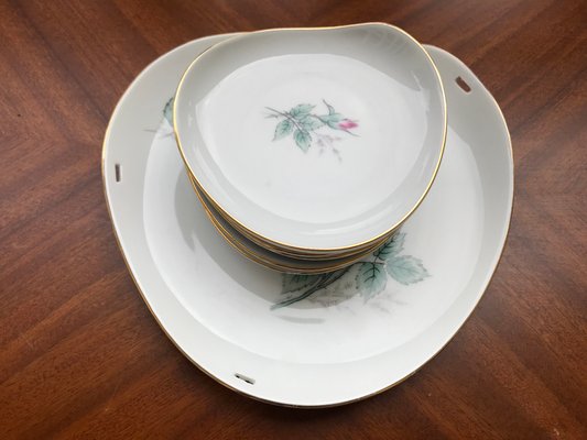 Porcelain Set from Hertel-Jacob Bavaria, 1940s, Set of 6-WQQ-1719121