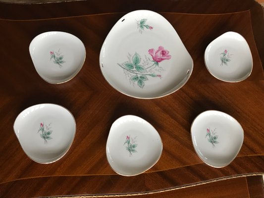 Porcelain Set from Hertel-Jacob Bavaria, 1940s, Set of 6-WQQ-1719121