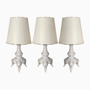 Porcelain Table Lamps by Daniela Weiß for Lindner, 1980s, Set of 3-GYX-874549