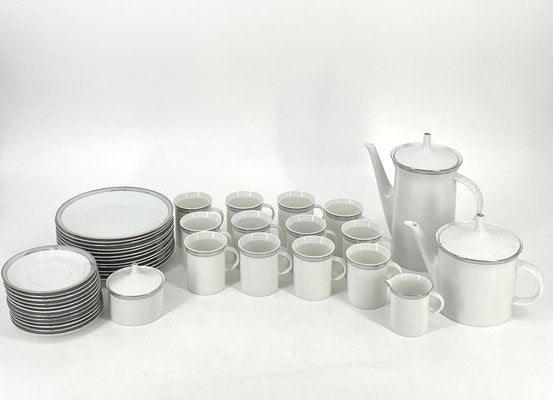 Porcelain Tableware Service Friedrichstrasse 4042 with Platinum Rim by Hans Theo Baumann for Rosenthal, Germany, 1970, Set of 40-CZ-2023646