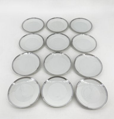 Porcelain Tableware Service Friedrichstrasse 4042 with Platinum Rim by Hans Theo Baumann for Rosenthal, Germany, 1970, Set of 40-CZ-2023646