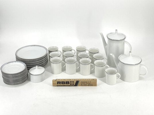 Porcelain Tableware Service Friedrichstrasse 4042 with Platinum Rim by Hans Theo Baumann for Rosenthal, Germany, 1970, Set of 40-CZ-2023646