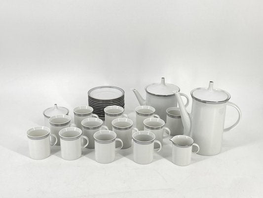 Porcelain Tableware Service Friedrichstrasse 4042 with Platinum Rim by Hans Theo Baumann for Rosenthal, Germany, 1970, Set of 40-CZ-2023646