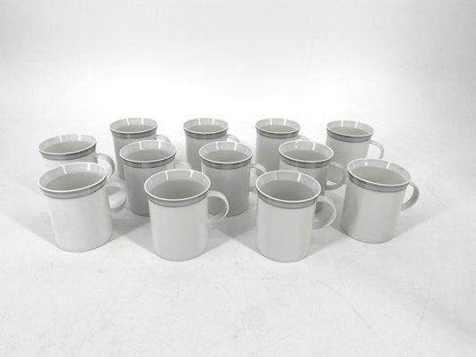 Porcelain Tableware Service Friedrichstrasse 4042 with Platinum Rim by Hans Theo Baumann for Rosenthal, Germany, 1970, Set of 40-CZ-2023646