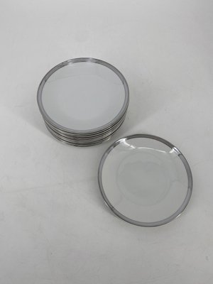 Porcelain Tableware Service Friedrichstrasse 4042 with Platinum Rim by Hans Theo Baumann for Rosenthal, Germany, 1970, Set of 40-CZ-2023646