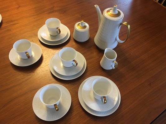 Porcelain Tea Set for 3 People from Hutschenreuther, 1930s, Set of 18-WQQ-674611