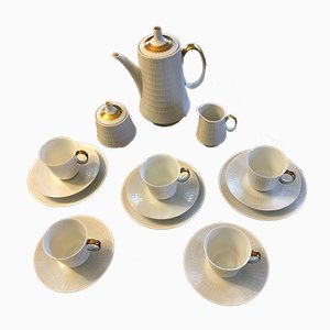 Porcelain Tea Set for 3 People from Hutschenreuther, 1930s, Set of 18-WQQ-674611