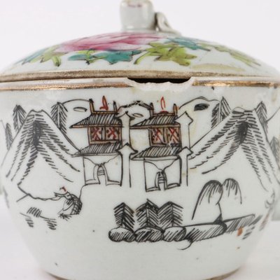 Porcelain Teapot with River Landscape-VMM-1324223