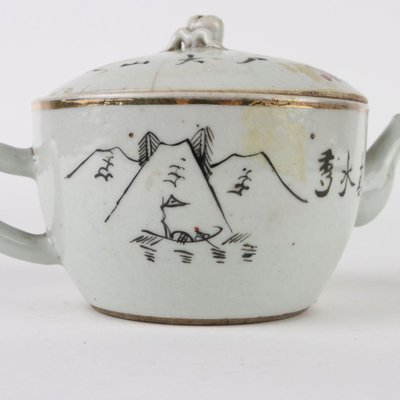 Porcelain Teapot with River Landscape-VMM-1324223