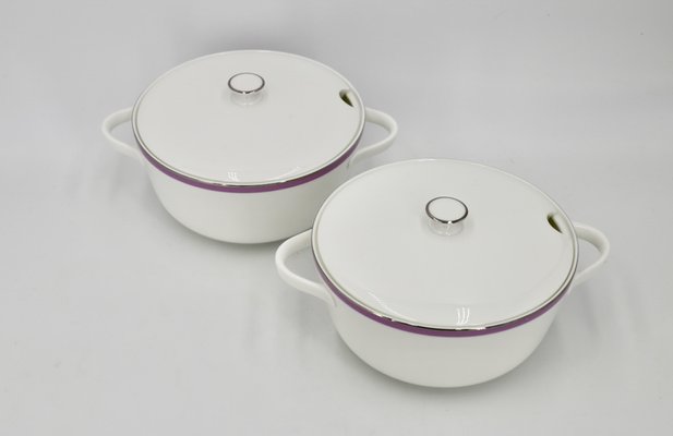 Porcelain Vegetable Dishes from Cape Eden Roc Hotel, Set of 2-EIA-1794738