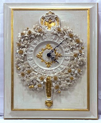 Porcelain Wall Clock by Giulio Tucci-VHF-1057186