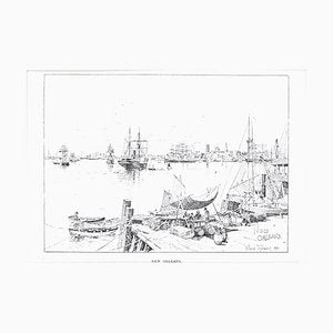 Port of New Orleans - Original Lithograph by J.H. Tringham - 1890 1890-ZCI-758715