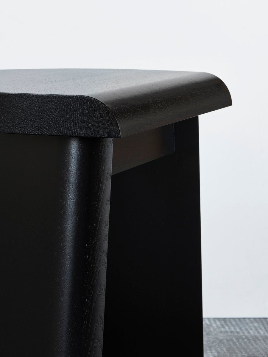 Portoa Stool in Black Stained Oak by Christian Haas for Favius