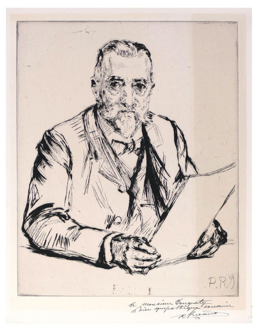 Portrait d'un Homme - Etching and Drypoint by C.P. Renouard - Early 1900 Early 20th Century