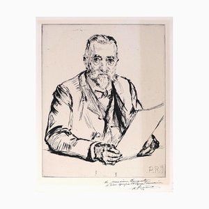 Portrait d'un Homme - Etching and Drypoint by C.P. Renouard - Early 1900 Early 20th Century-ZCI-761017