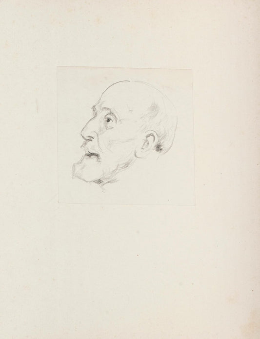 Portrait d'un Homme - Pencil Drawing on Paper - Beginning of 20th Century Early 20th Century