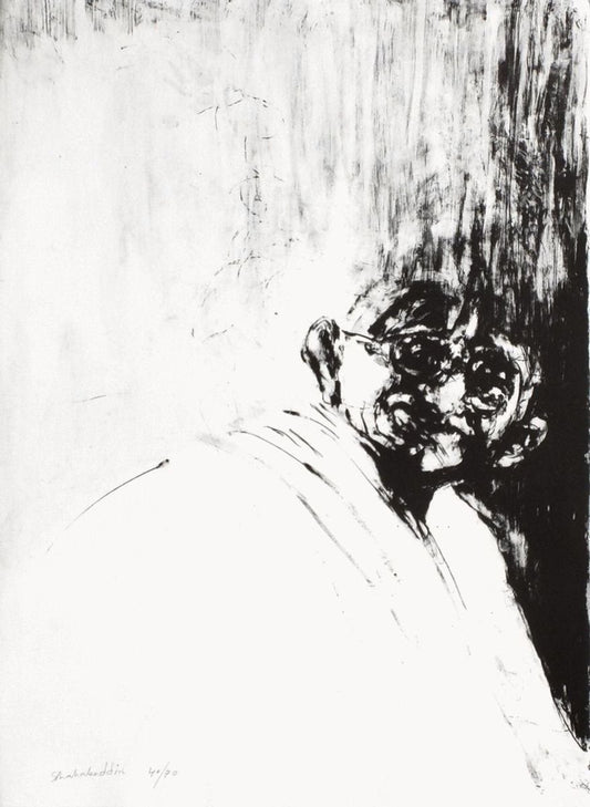 Portrait de Gandhi by Ahmed Shahabuddin