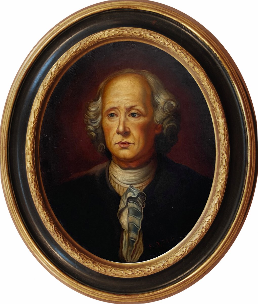 Portrait of a Gentlmen, French School, 2006, Oil on Canvas, Framed