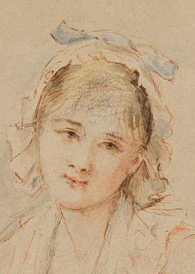 Portrait of a Lady with a Bonnet, 1820, Graphite on Paper-OJR-1273272