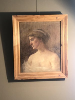 Portrait of a Woman, 1940s, Oil on Canvas, Framed-TEP-1234739