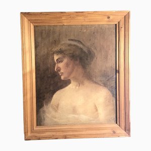 Portrait of a Woman, 1940s, Oil on Canvas, Framed-TEP-1234739